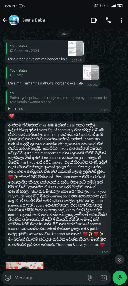 AL sinhala medium Chemistry