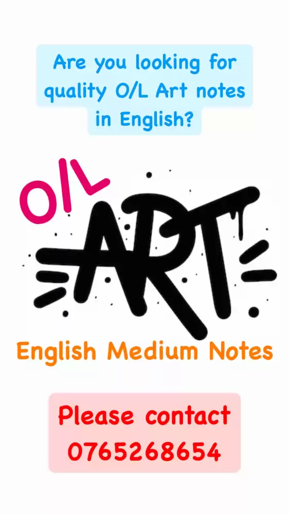 Are you looking for quality O/L Art notes in English?!