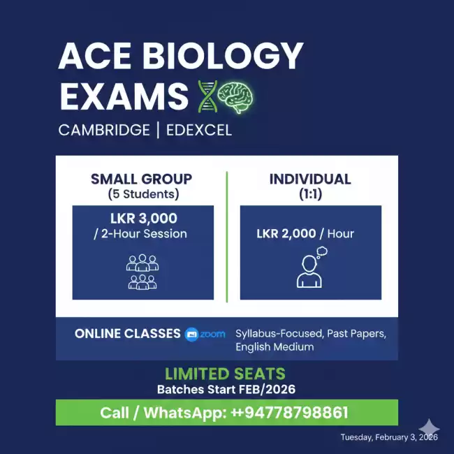 AS AL Biology Online Classes – Cambridge & Edexcel