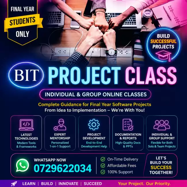 Bachelor of Information Technology (BIT UCSC) degree at the University of Colombo School of Computing (UCSC) is a comprehensive software development C