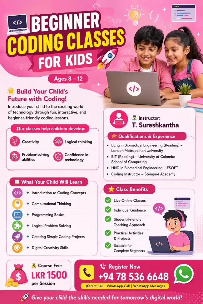BEGINNER CODING CLASSES FOR KIDS