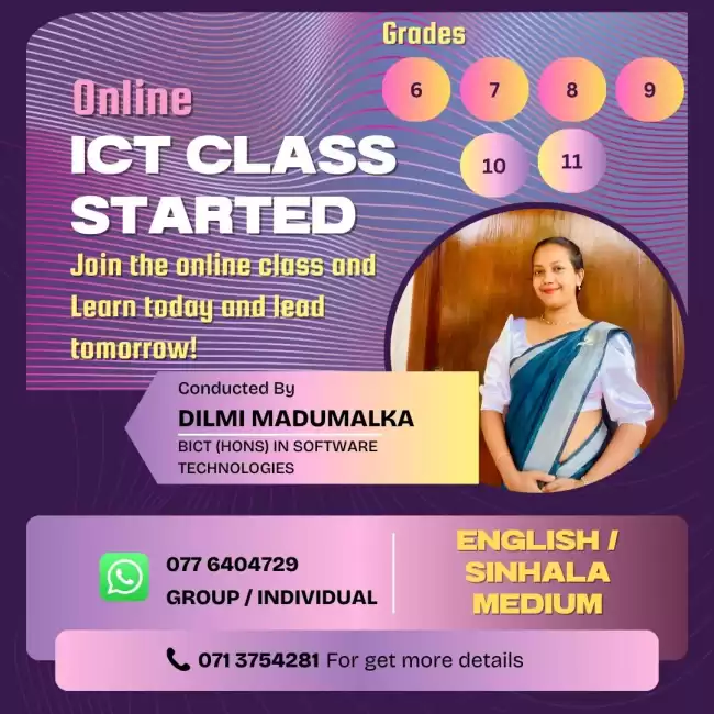 Best Class for O/L ICT, Grade 6 -11
