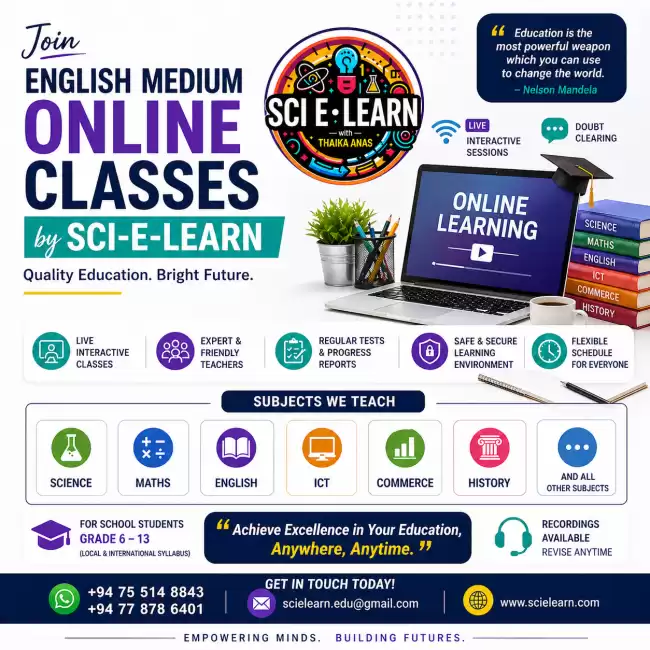 BEST ONLINE CLASSES by Tharika Anas