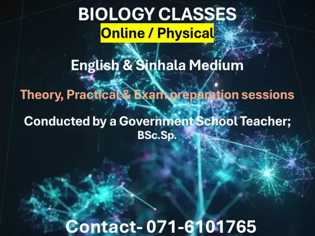 BIOLOGY Classes- Online & Physical