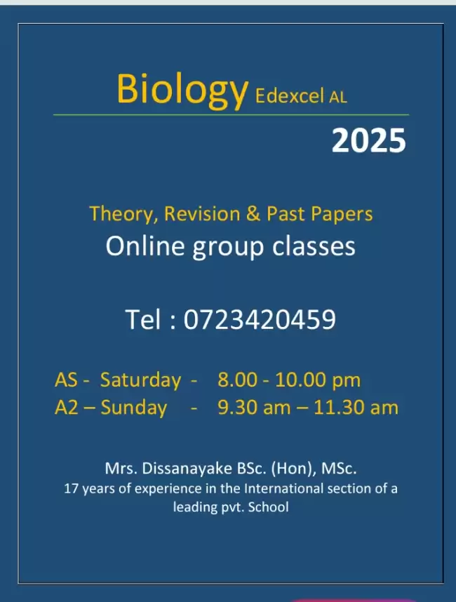 Biology Edexcel group classes