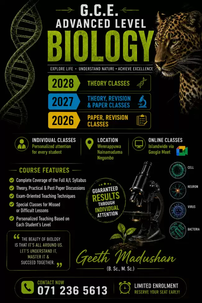 Biology English Medium