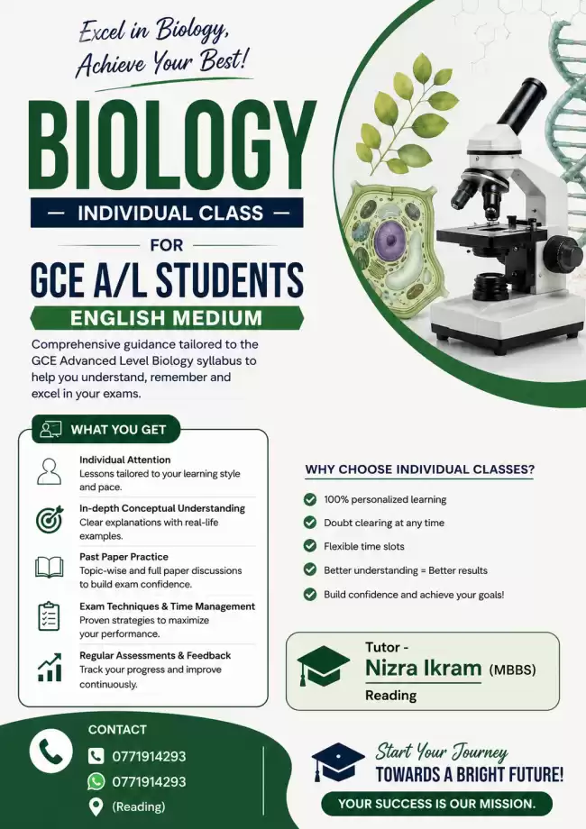 BIOLOGY ENGLISH MEDIUM AL