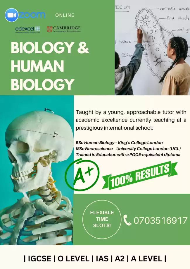 Biology & Human Biology - IGCSE,O/L,A/L,AS,A2