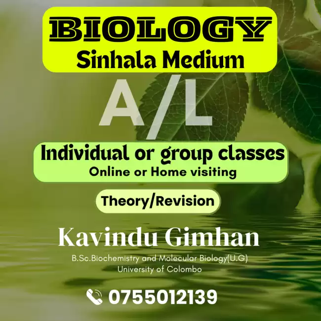 Biology Theory and Revision(UG-university of Colombo)