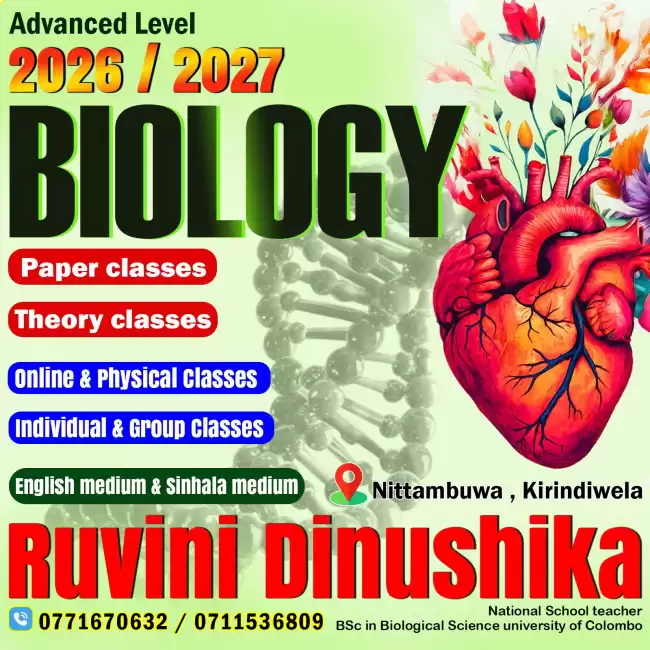Bsc in Biological Science(University of Colombo)