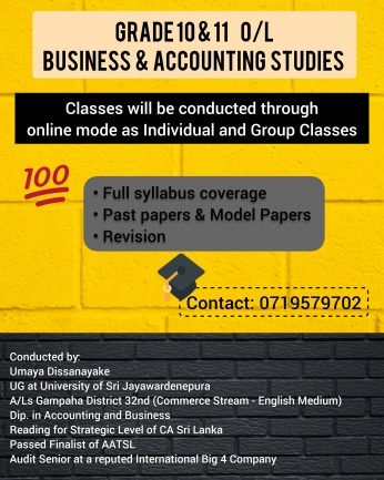 Business and Accounting Studies (English Medium)