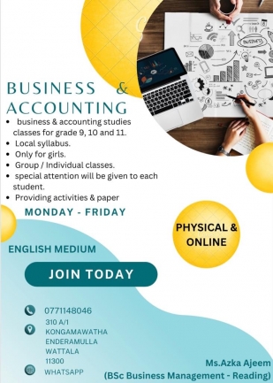 Business and accounting tutor