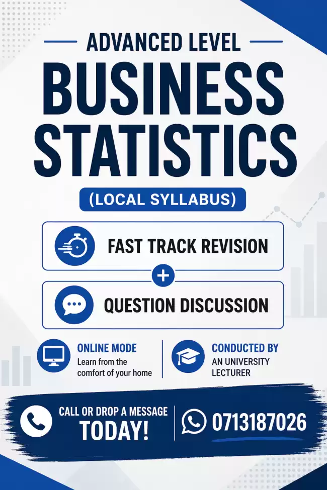 Business Statistics for Advanced Level
