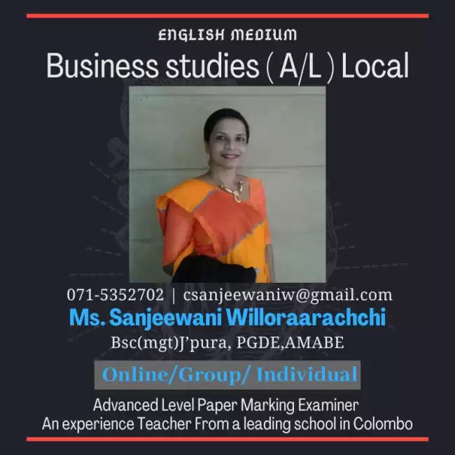 Business Studies Local A/L