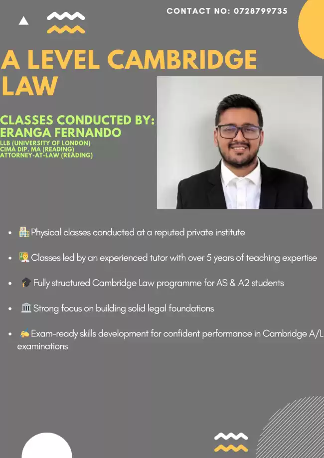 CAMBRIDGE A LEVEL LAW CLASS