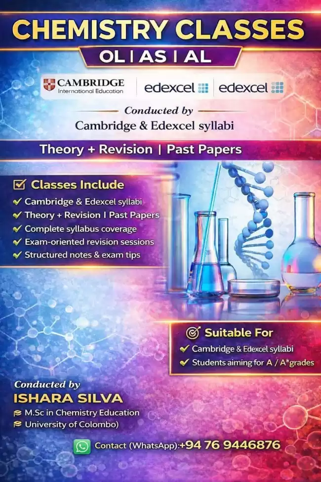 Cambridge and Edexcel Chemistry