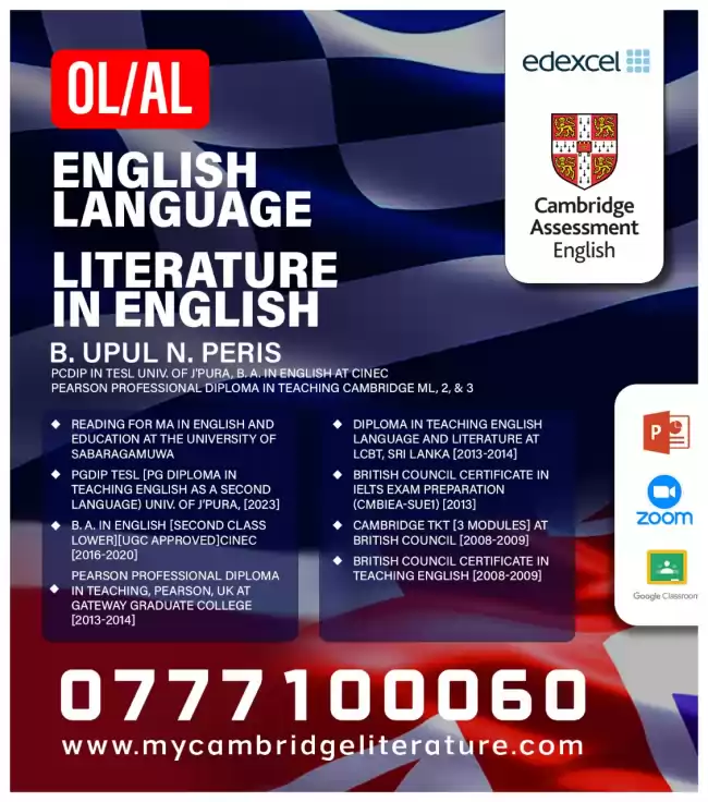 Cambridge and Edexcel OL AL English Language and Literature