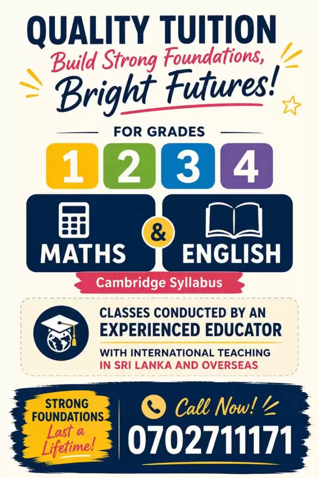 cambridge and local syllabus Math and English