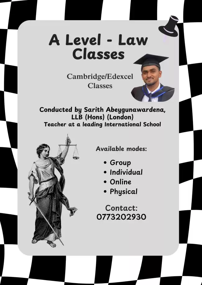Cambridge/Edexcel A Level Law classes