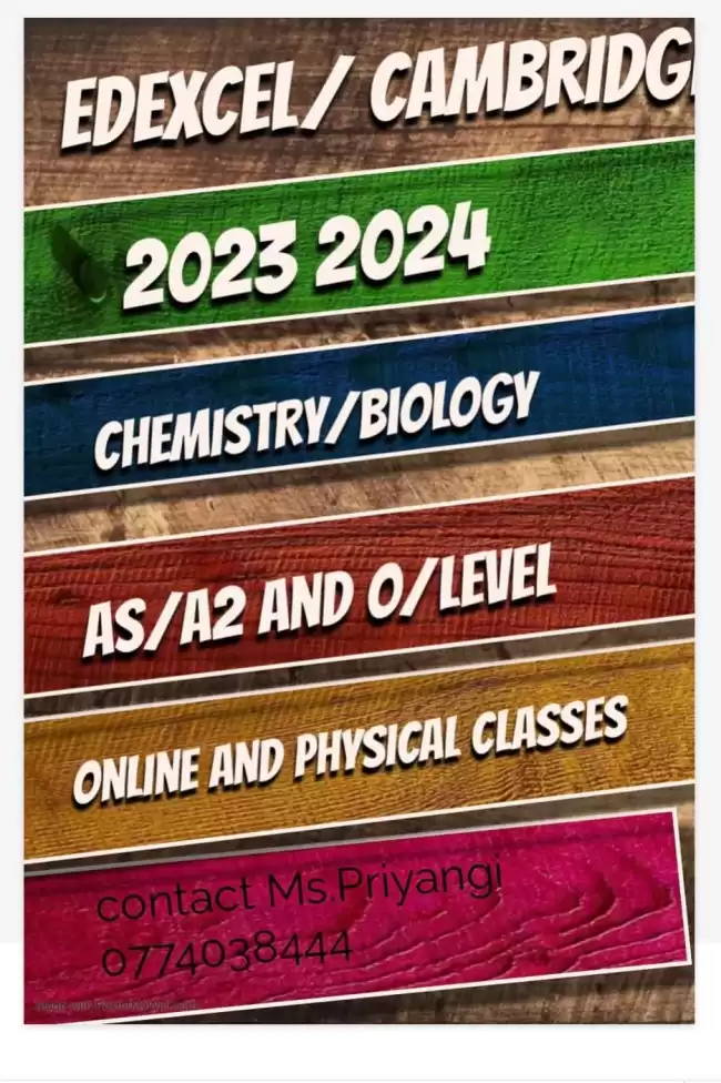 Cambridge/Edexcel- chemistry/ biology/ human biology
