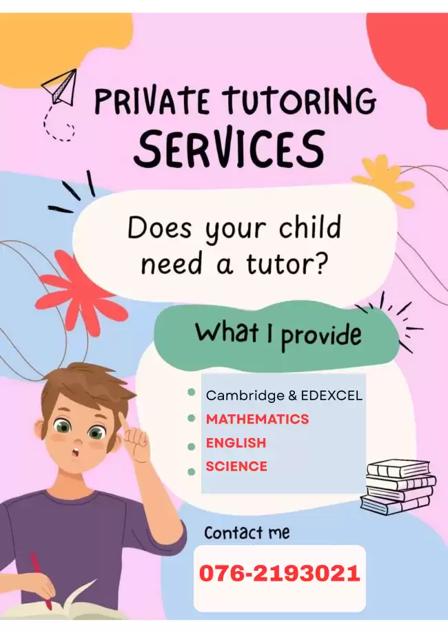 CAMBRIDGE & EDEXCEL – 📌 ENGLISH, MATHEMATICS & SCIENCE CLASSES