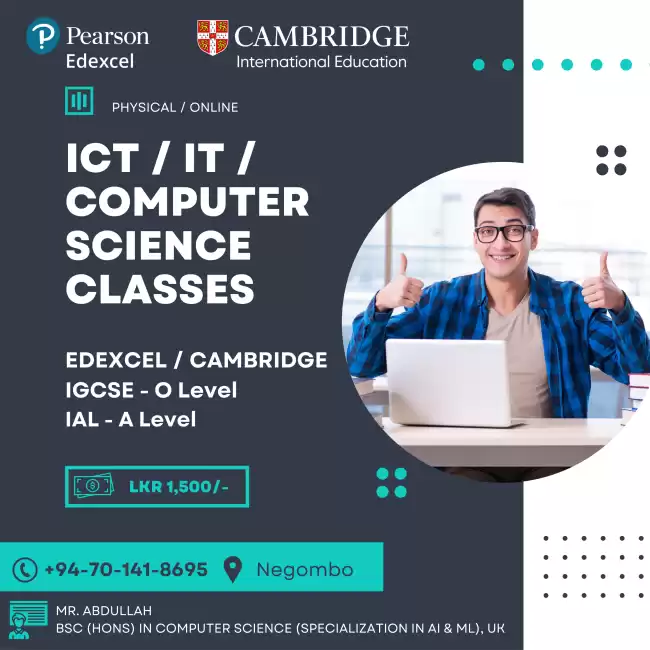 Cambridge / Edexcel ICT / IT / Computer Science Classes