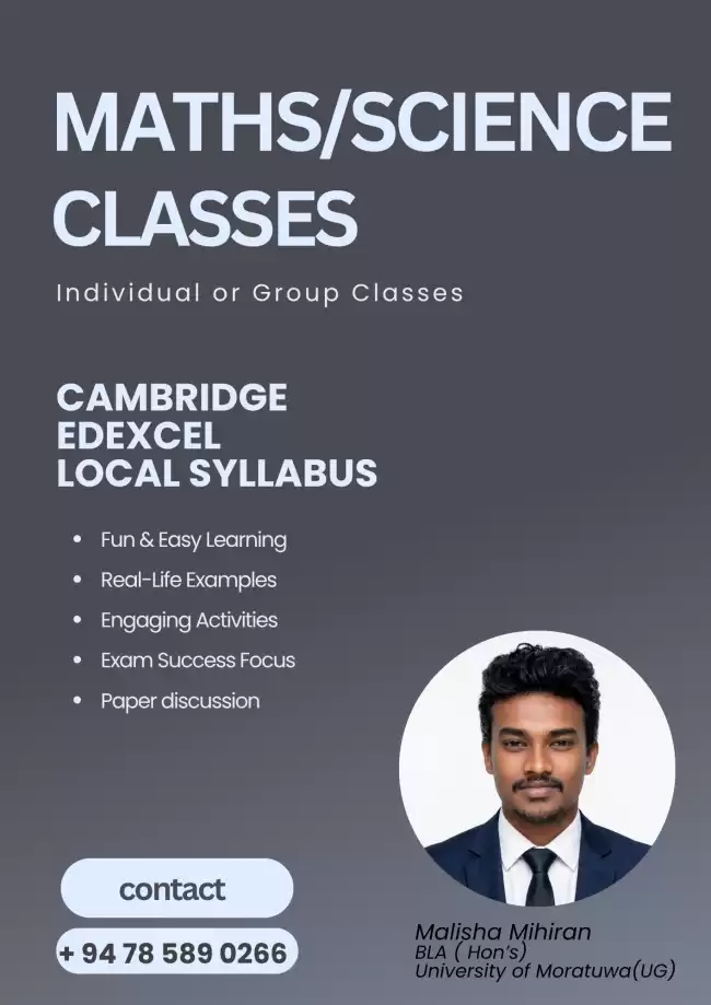 Cambridge Edexcel Local Maths / Science Classes
