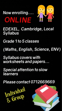 Cambridge, Edexcel, Local Syllabus Classes For Grade 1 To 5 Students.