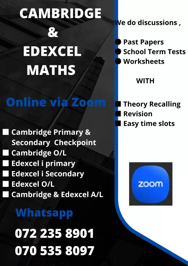 Cambridge Edexcel Maths Classes Online