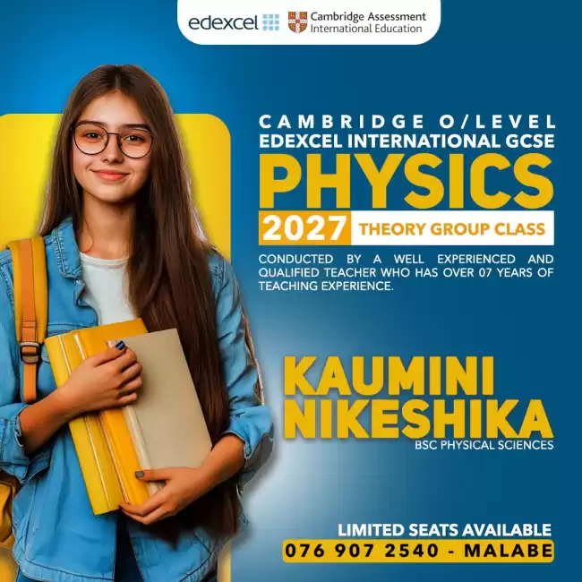 Cambridge / Edexcel O/L Physics 2027 – Group Class