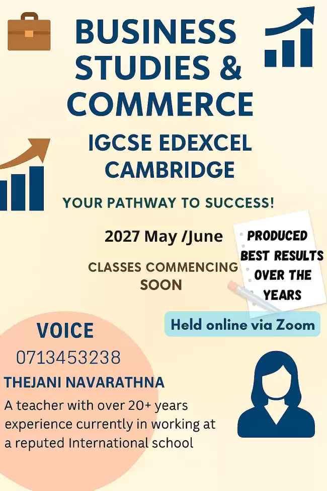 Cambridge/ Edexcel OL Business studies/ Commerce