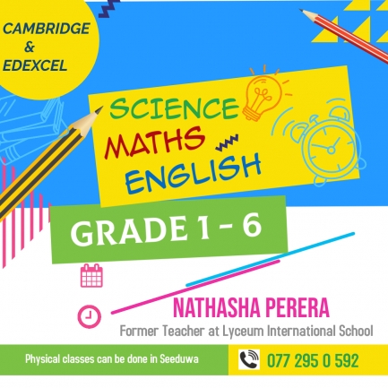 CAMBRIDGE & EDEXCEL (SCIENCE, MATHS, ENGLISH) - SEEDUWA