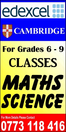 Cambridge/ Edexel, Maths/ Science, grade 6- 9