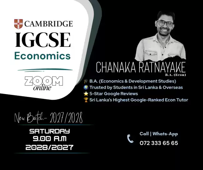 Cambridge IGCSE Economics – New Batch (2027/2028)