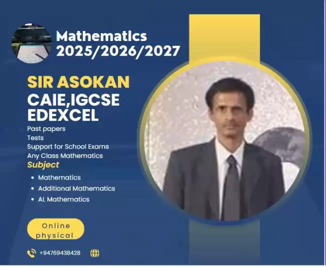 Cambridge / IGCSE/London / Edexcel  Exam 2025/2026/2027 . Individual / Group Mathematics