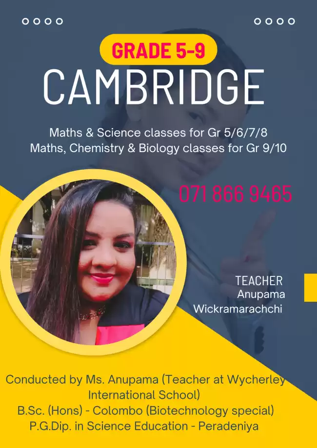 Cambridge maths, chemistry, and biology