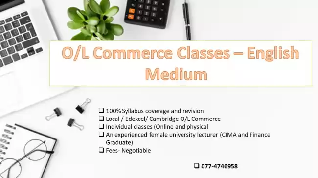 Cambridge O/L Commerce, Accounting classes