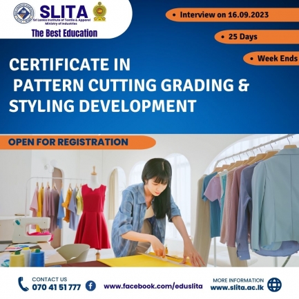Certificate in Pattern Cutting Grading abd Styling Development