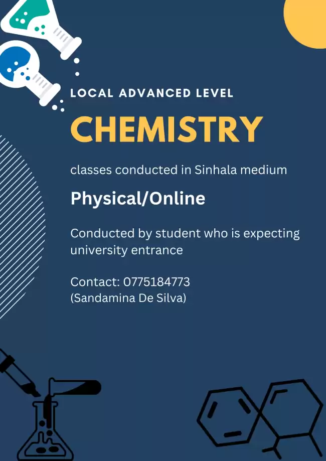 Chemistry A/L classes individual