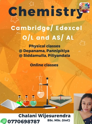 Chemistry -Cambridge/Edexcel- O/L and as A/L