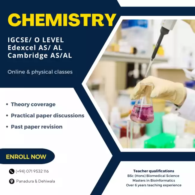 Chemistry class CIE/ IGCSE/ Edexcel OL & AL