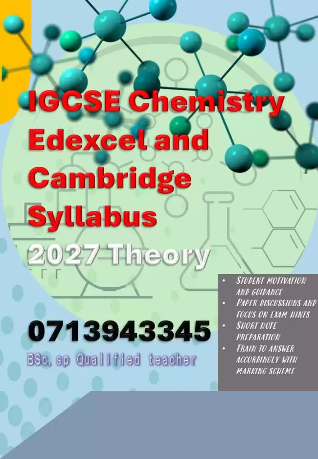 Chemistry / IGCSE (Cambridge and Edexcel)