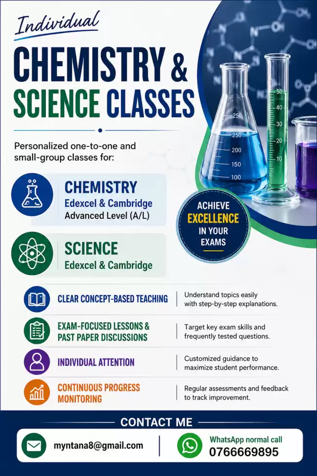 Chemistry Individual class