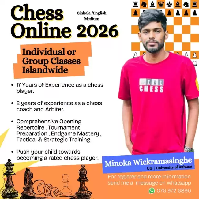 Chess Classes Online and Physical Classes Matara