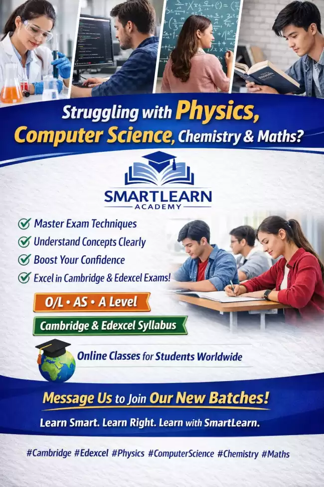 Classes for Edexcel, Cambridge O Level, A Level Physics, Computer Science, Maths, Chemistry