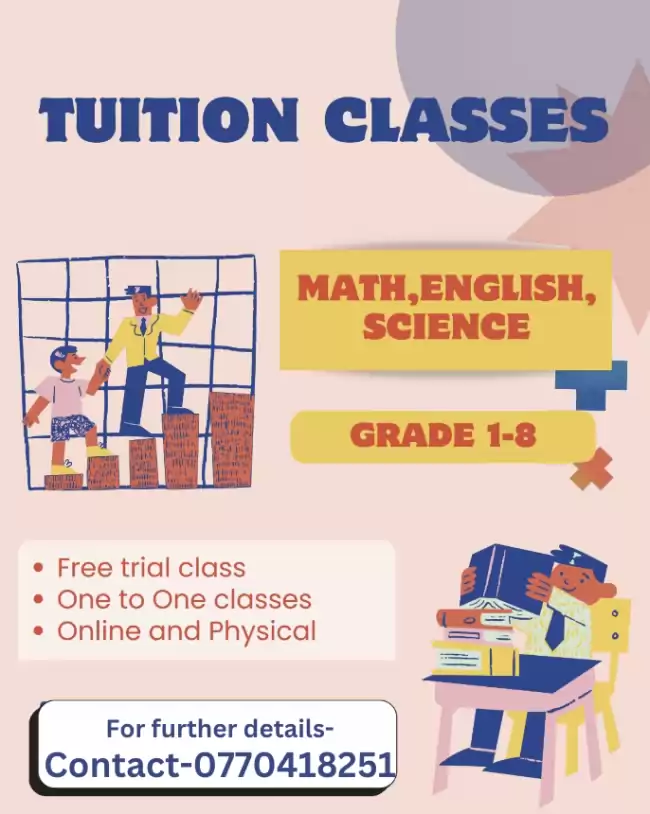 CLASSES FOR GRADE 1-8