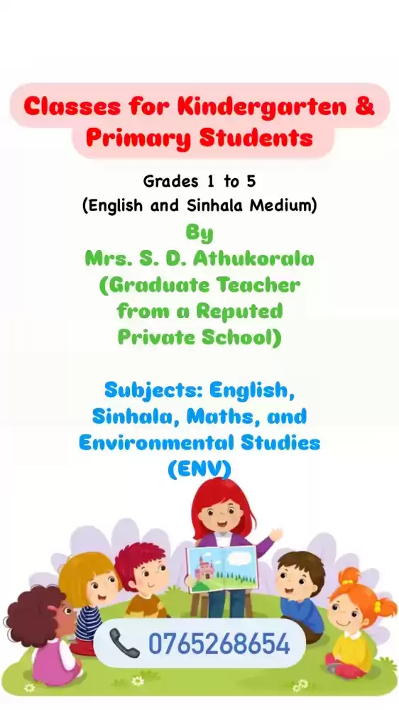 Classes for KG & Primary Students