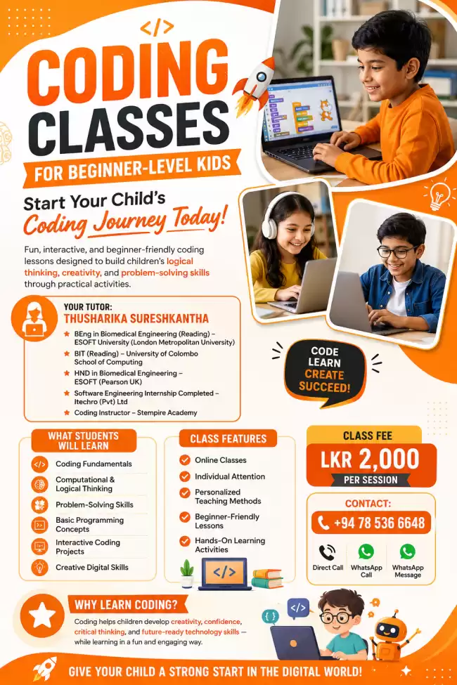 CODING CLASSES FOR BEGINNER LEVEL KIDS