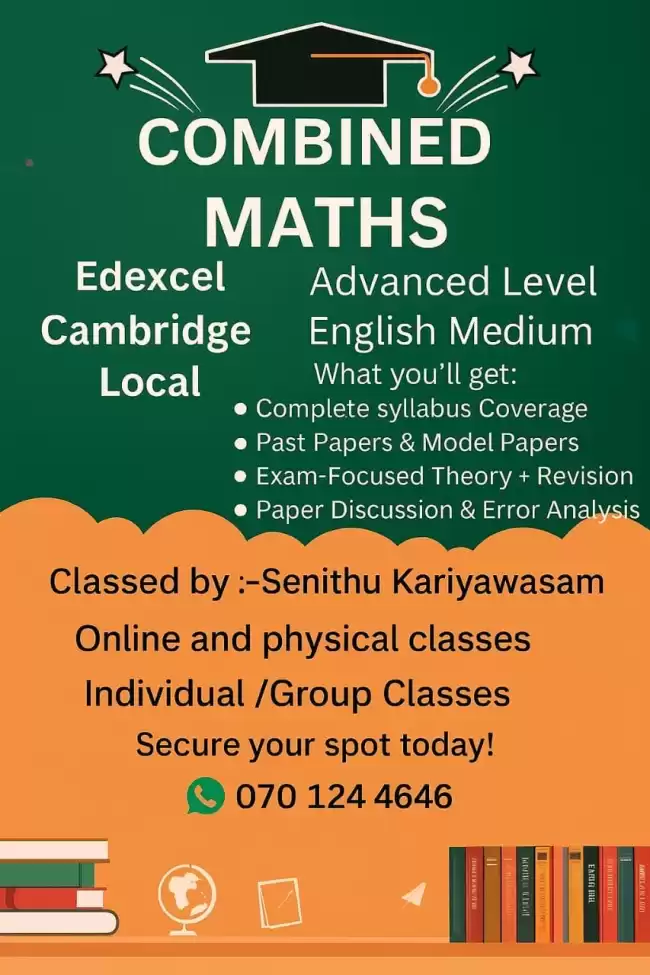 Combined Maths (Online & Physical)