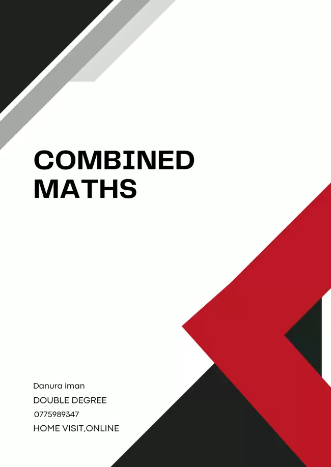 Combined maths theory revision( English and සිංහල  medium)